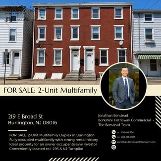 More details for 219 E Broad St, Burlington, NJ - Multifamily for Sale