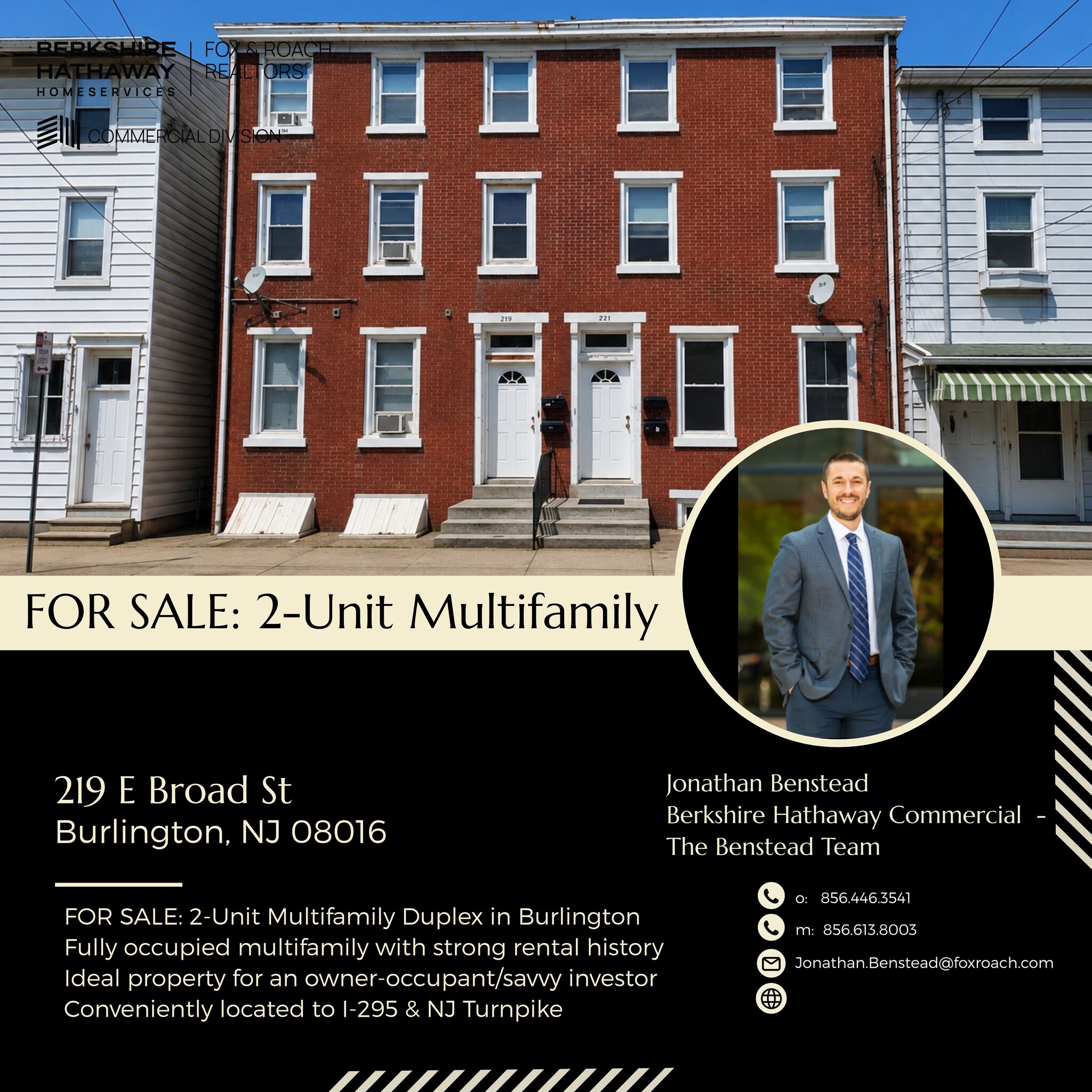 219 E Broad St, Burlington, NJ à vendre Photo du bâtiment- Image 1 de 3
