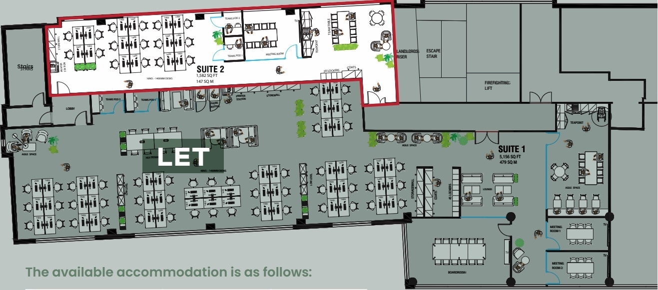 St James Blvd, Newcastle Upon Tyne à louer Plan d’étage- Image 1 de 2