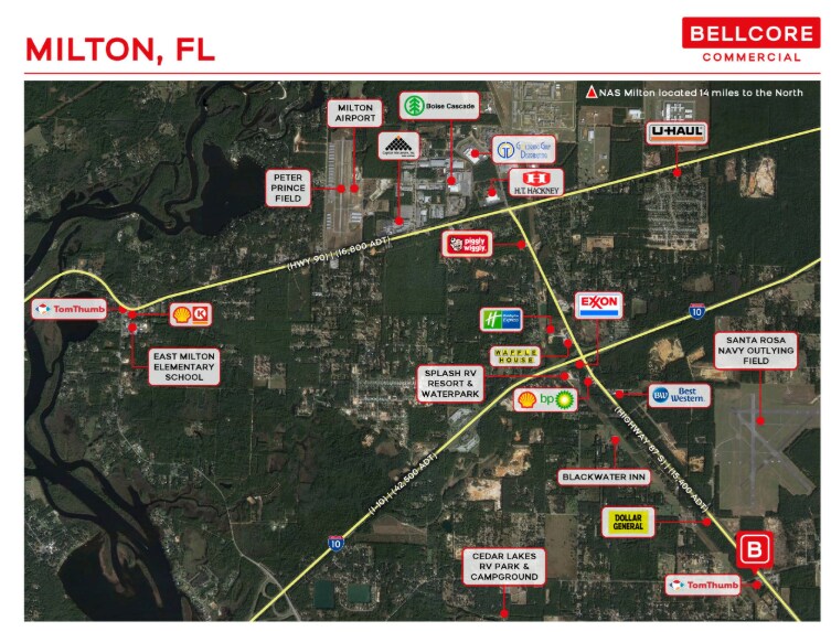 Highway 87 & Hickory Hammock Milton 1.5-Acre rd, Milton, FL for sale - Aerial - Image 2 of 3