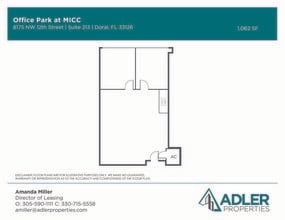 1200 NW 78th Ave, Doral, FL à louer Plan d’étage- Image 1 de 1