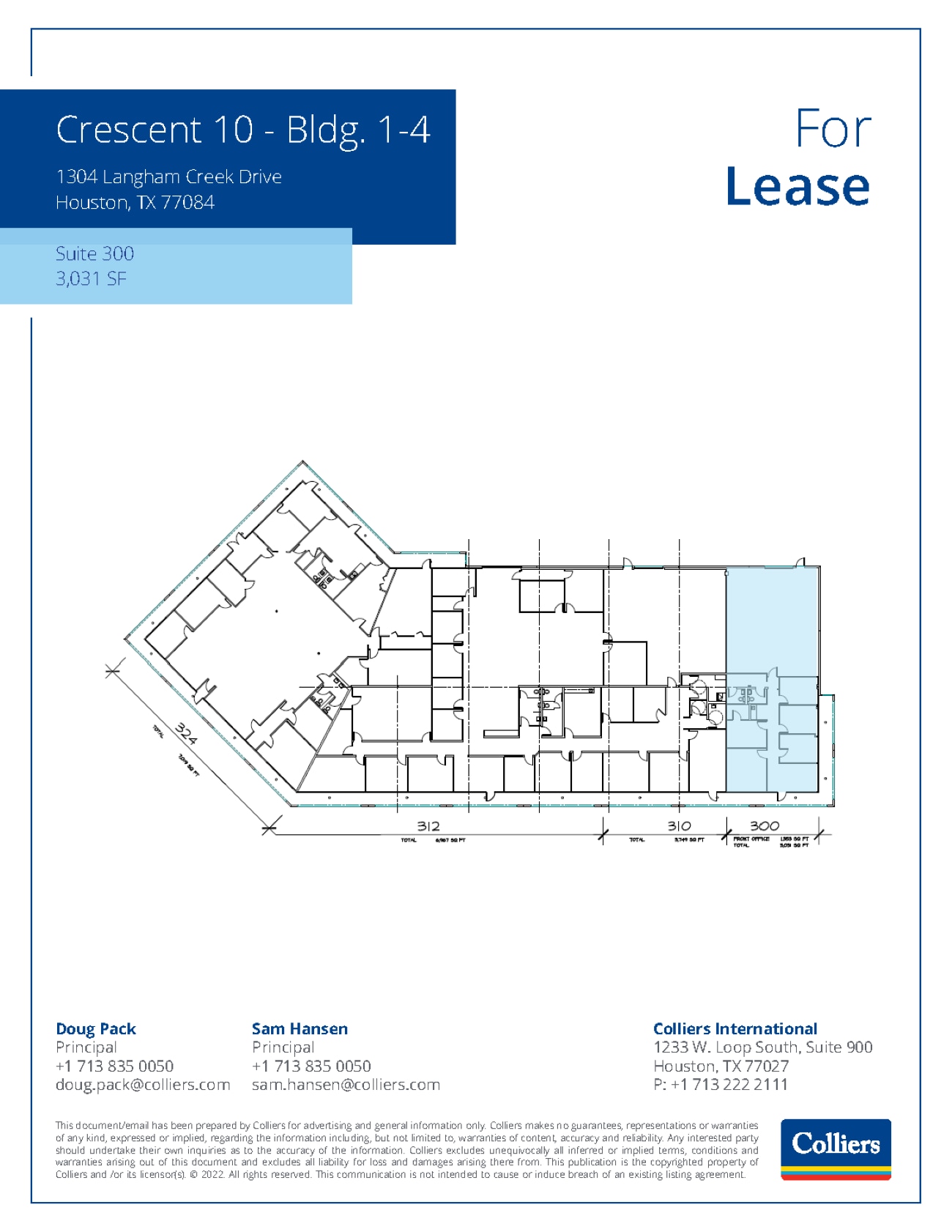 1304 Langham Creek Dr, Houston, TX à louer Plan d’étage- Image 1 de 1