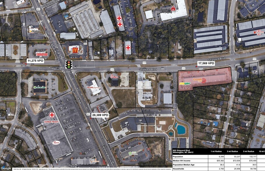 800 Shipyard Blvd, Wilmington, NC à louer - Photo du bâtiment - Image 2 de 9