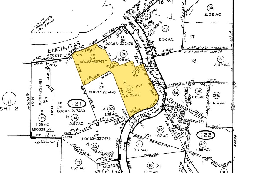 531 Encinitas Blvd, Encinitas, CA à vendre - Plan cadastral - Image 2 de 5