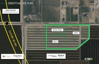 Felix Rd & Arizona Farms Rd, Florence, AZ - Aerial map view