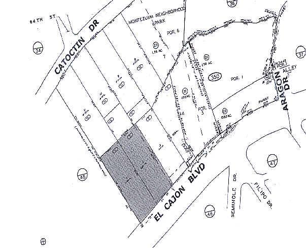 6440 El Cajon Blvd, San Diego, CA à vendre - Plan cadastral - Image 1 de 1