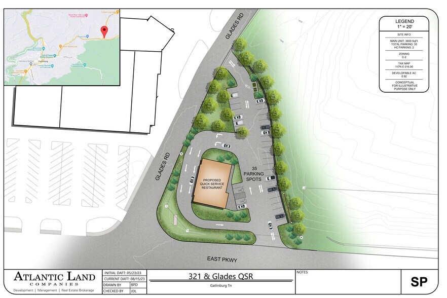 US-321 & Glades Rd, Gatlinburg, TN for lease - Site Plan - Image 1 of 1