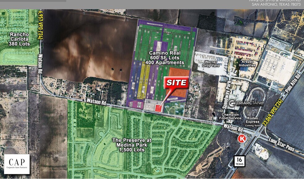 Watson Road and Texas Highway 16 Rd, San Antonio, TX à louer - Plan de site - Image 2 de 3