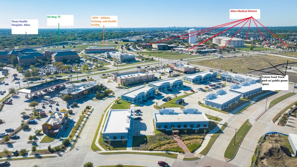 945 Stockton Dr, Allen, TX for lease - Aerial - Image 3 of 15