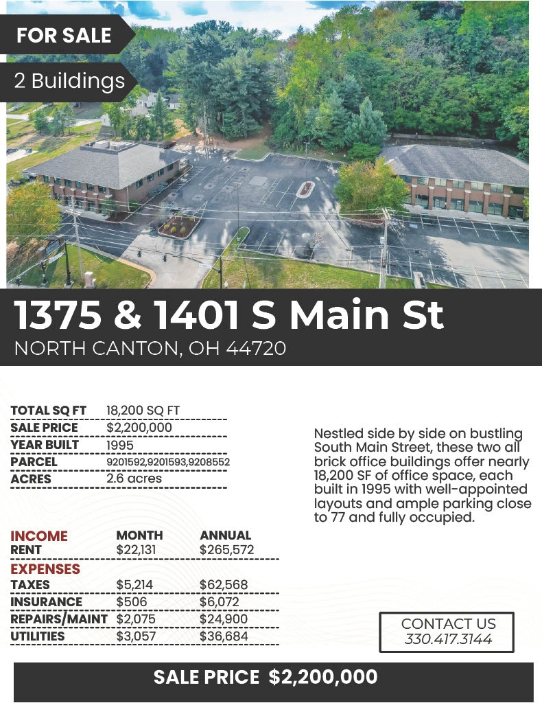 1375 & 1401 South Main Street portfolio of 2 properties for sale on LoopNet.ca Building Photo- Image 1 of 6