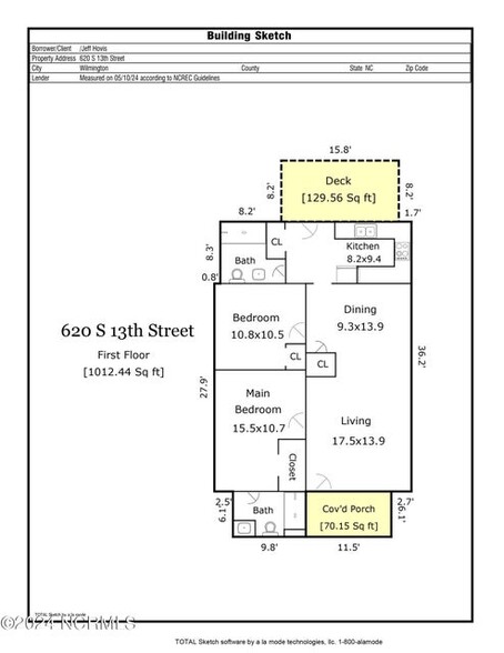 620 S 13th St, Wilmington, NC à vendre - Plan d  tage - Image 2 de 6