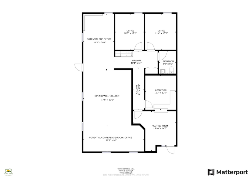 460 S Main St, Davidson, NC for lease - Floor Plan - Image 2 of 14