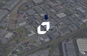 Fretin - Aerial map view