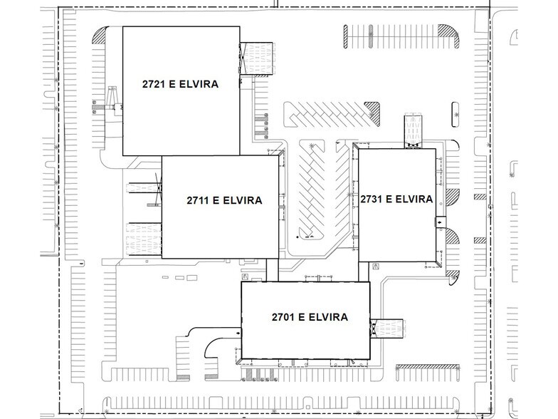 2701-2731 E Elvira Rd, Tucson, AZ à louer - Photo du bâtiment - Image 3 de 4