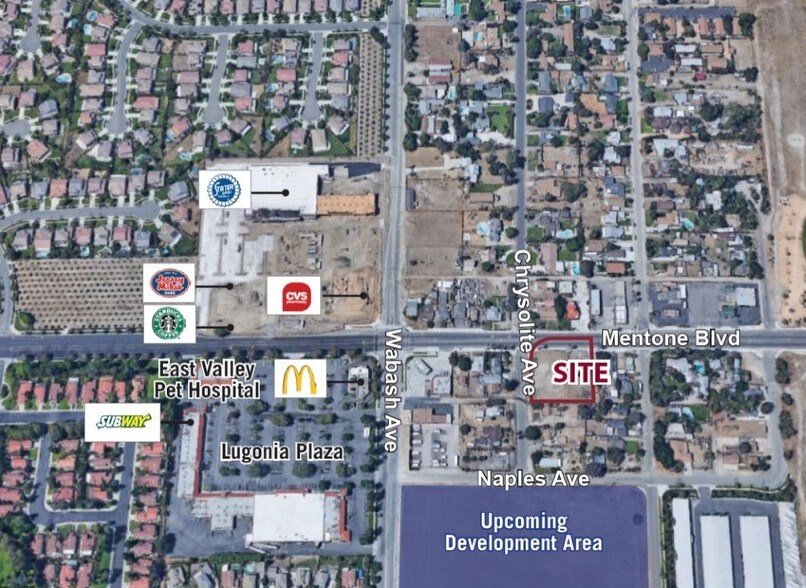 SEC Mentone Blvd & Chrysolite Ave, Mentone, CA à vendre - Photo du bâtiment - Image 3 de 3