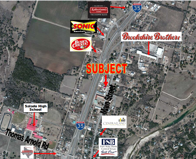 642 N Main St, Salado, TX for lease - Aerial - Image 2 of 4