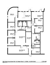 5931 Brick Ct, Winter Park, FL à louer Plan d’étage- Image 1 de 1