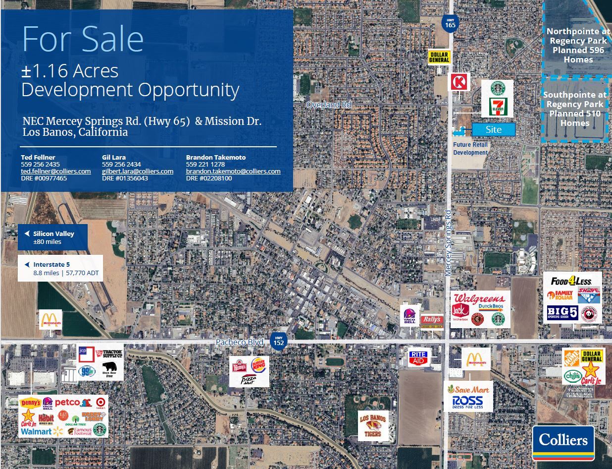 NEC Mission Dr N Mercey Springs Rd, Los Banos, CA for sale Building Photo- Image 1 of 3