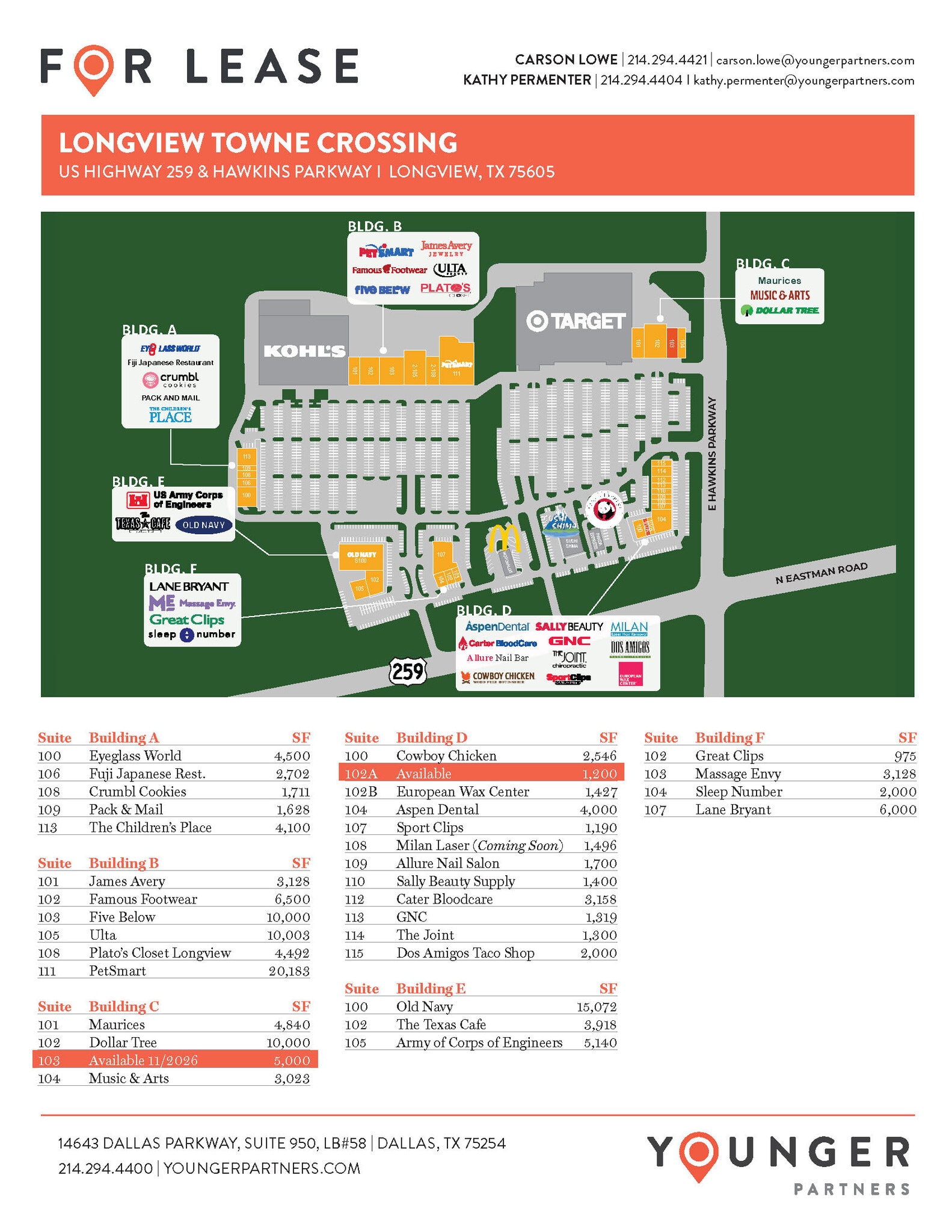 3096 N Eastman Rd, Longview, TX à louer Plan d’étage- Image 1 de 1