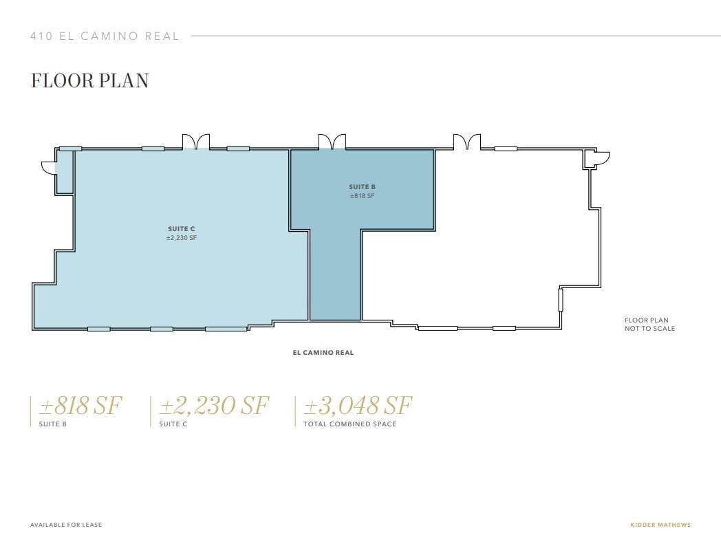 410 El Camino Real, Belmont, CA for lease Floor Plan- Image 1 of 1