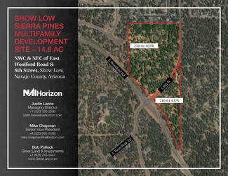 Plus de détails pour NWC & NEC of East Woolford Rd St, Show Low, AZ - Terrain à vendre