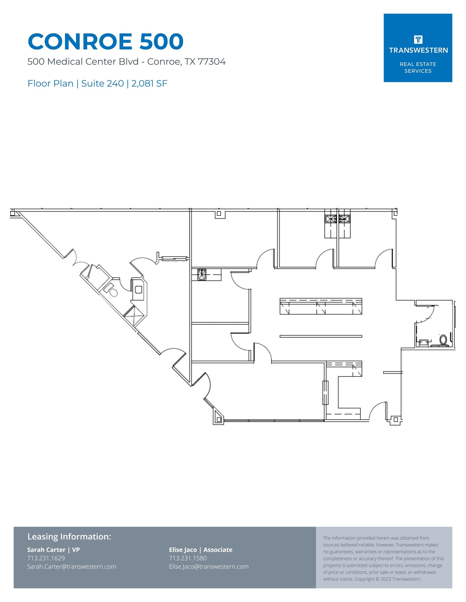 500 Medical Center Blvd, Conroe, TX à louer Plan de site- Image 1 de 1