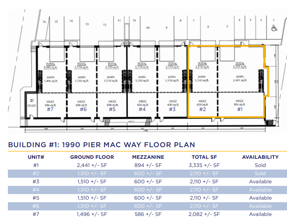 1990-2000 Pier Mac Way, Kelowna, BC V1V 2A4 - Unit 1990-3 -  - Floor Plan - Image 1 of 1