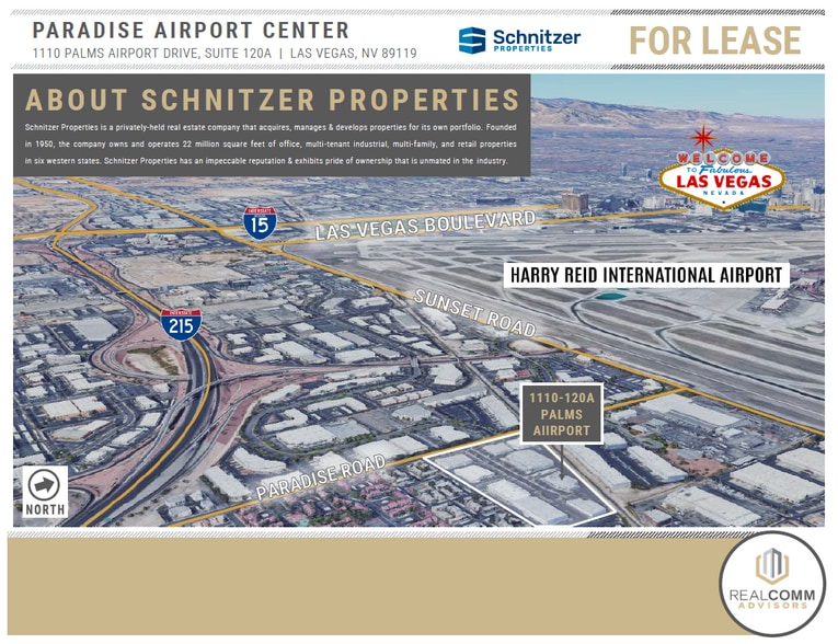 1110 Palms Airport Dr, Las Vegas, NV for lease - Aerial - Image 3 of 3