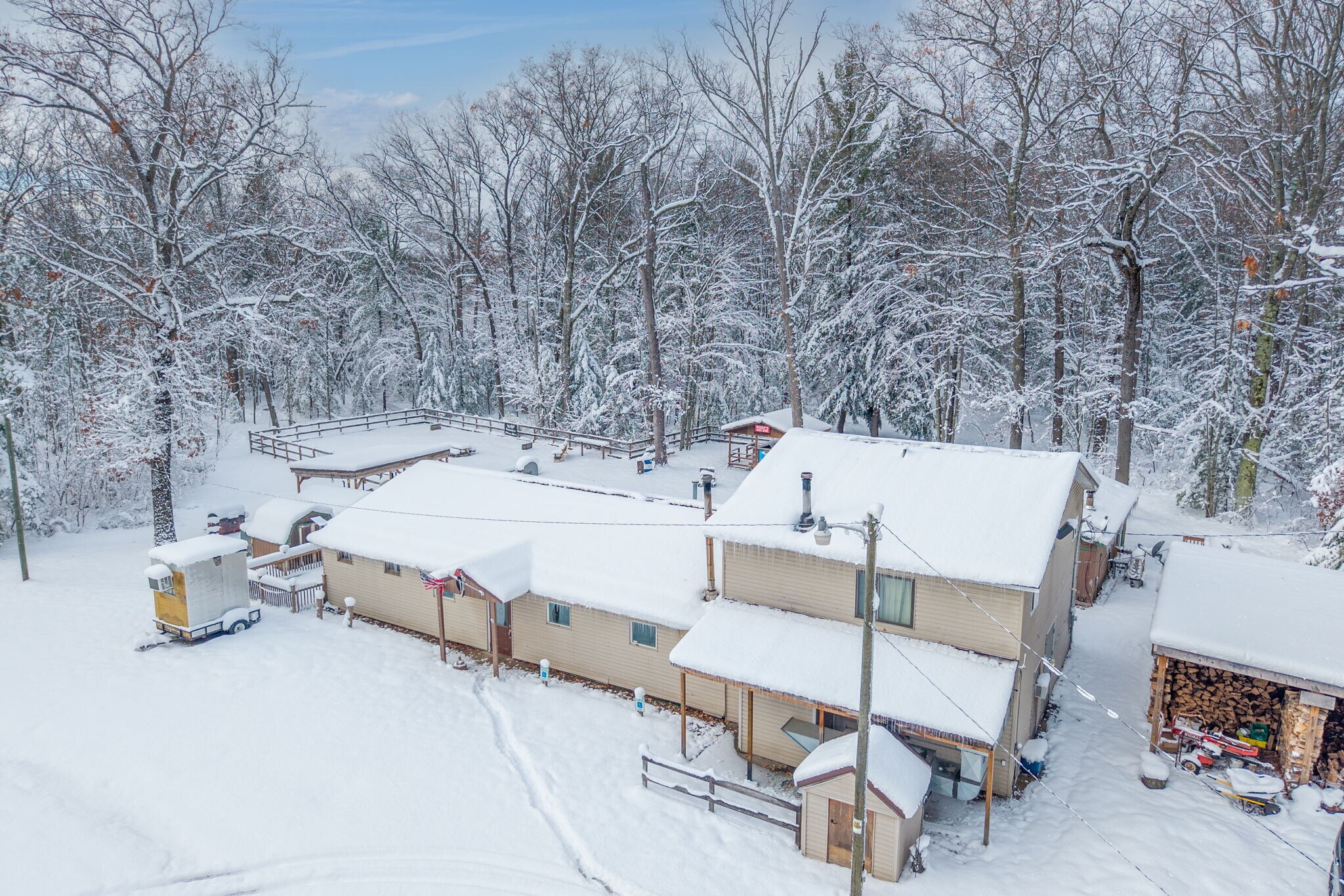 8773 Goldenrod Ave, Bitely, MI à vendre Aérien- Image 1 de 36