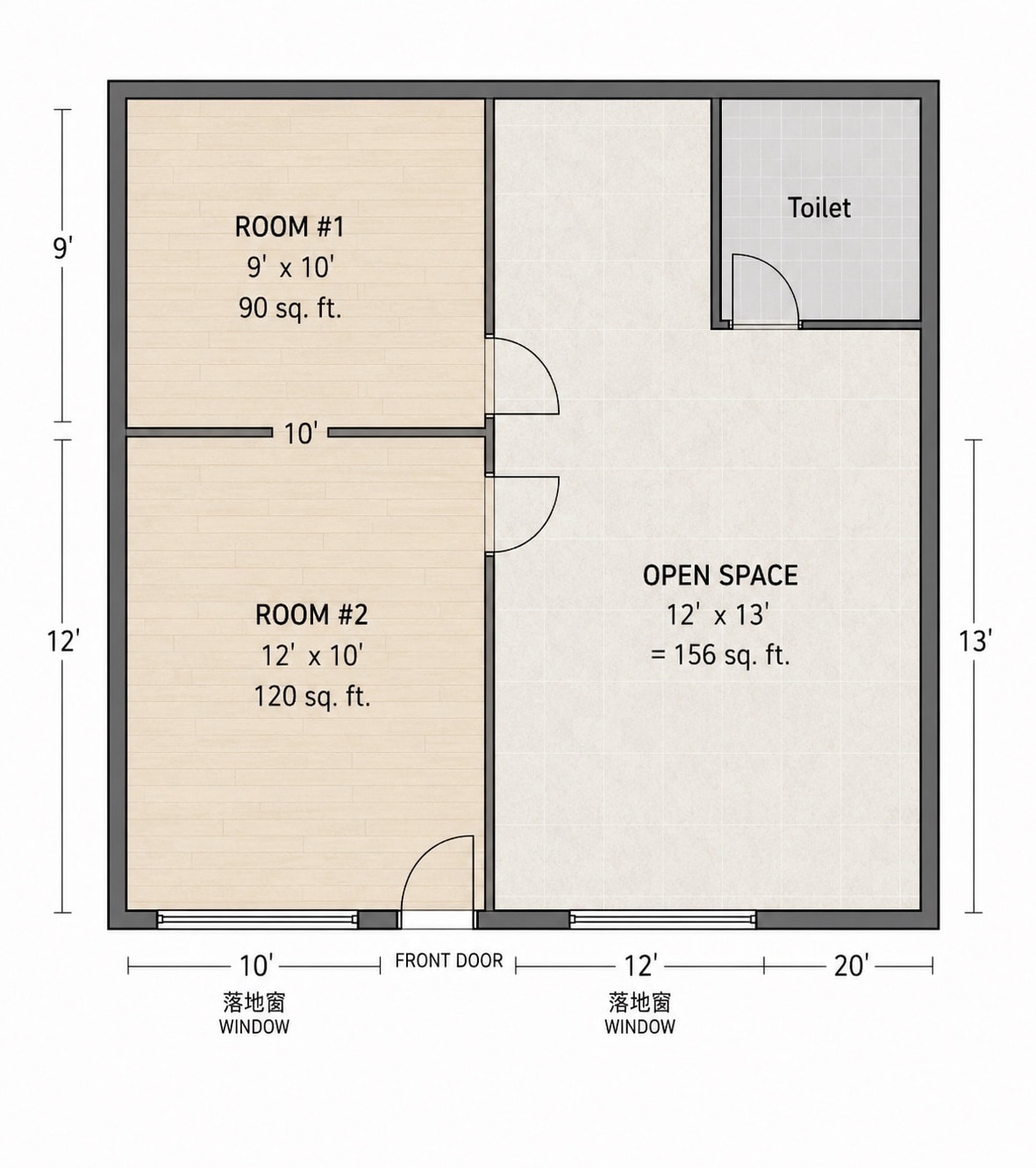 20740-20750 Carrey Rd, Walnut, CA for lease Floor Plan- Image 1 of 7