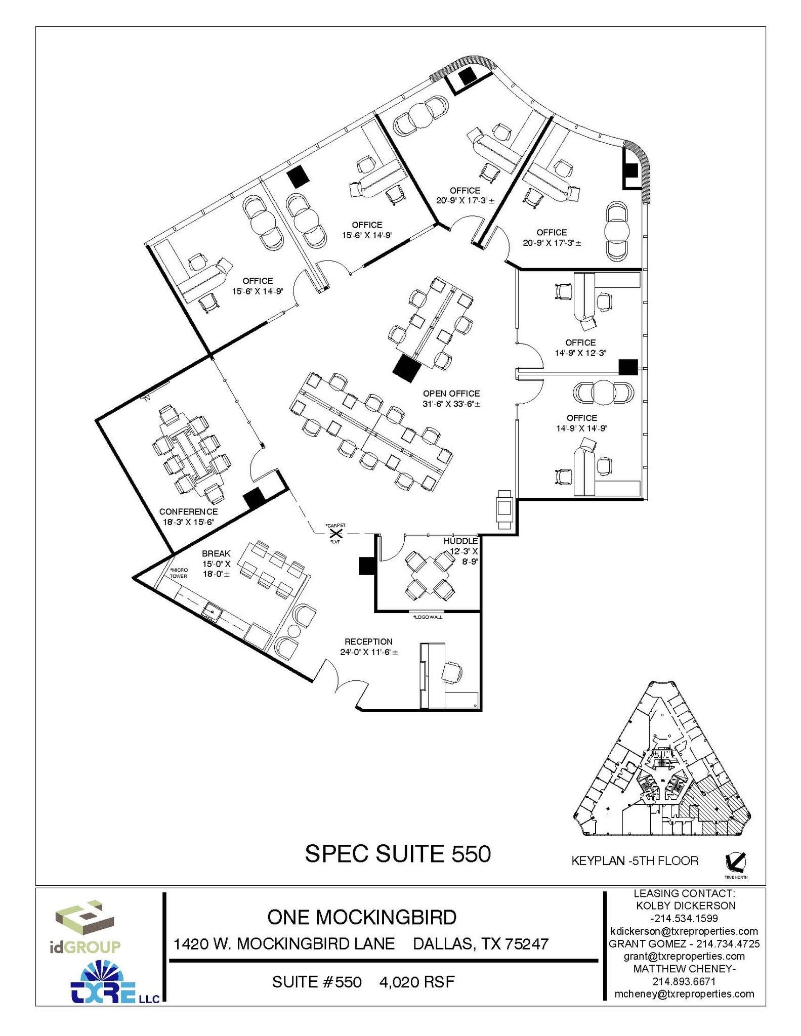 1420 W Mockingbird Ln, Dallas, TX for lease Floor Plan- Image 1 of 6