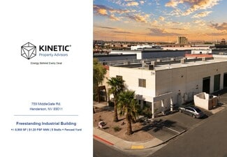 Plus de détails pour 759 Middlegate Rd, Henderson, NV - Industriel à louer