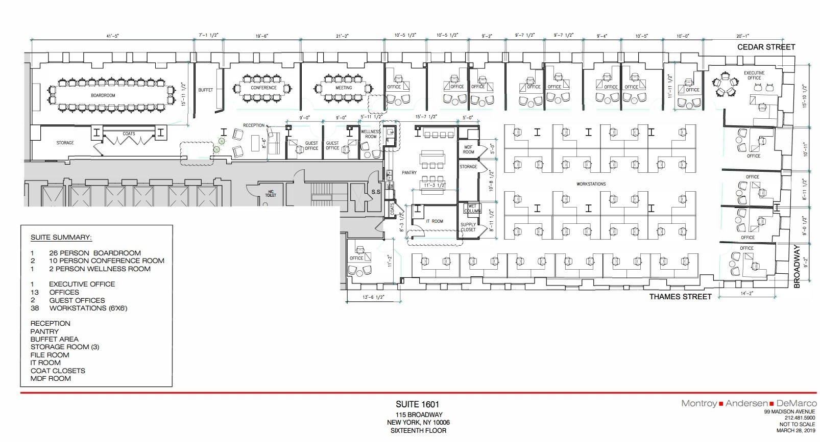111 Broadway, New York, NY for lease Floor Plan- Image 1 of 6