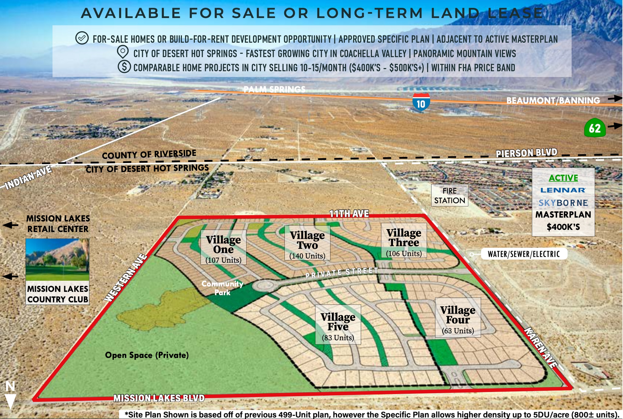 Mission Lakes, Desert Hot Springs, CA for sale Aerial- Image 1 of 15
