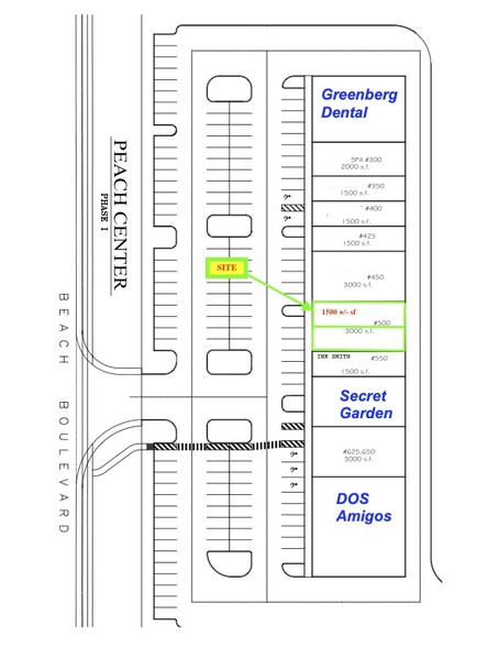 10095 Beach Blvd, Jacksonville, FL à louer - Plan de site - Image 3 de 8