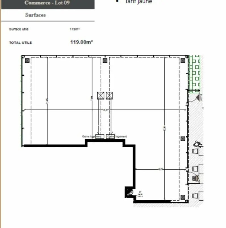 Retail in Mérignac for sale Floor Plan- Image 1 of 14