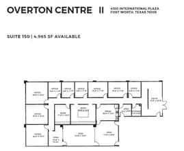 4150 International Plz, Fort Worth, TX à louer Plan d’étage- Image 1 de 1