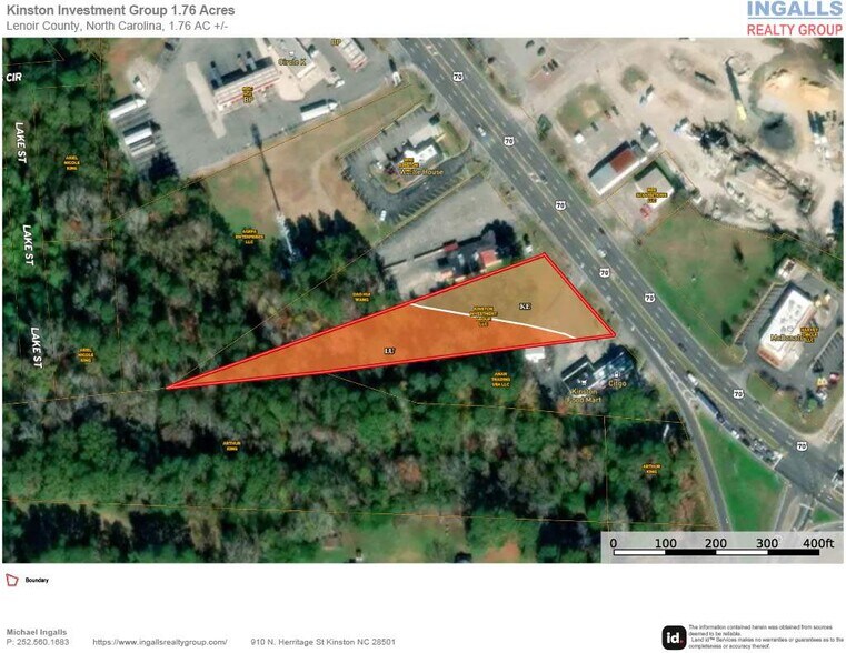 607 New Bern Rd, Kinston, NC à vendre - Aérien - Image 2 de 5