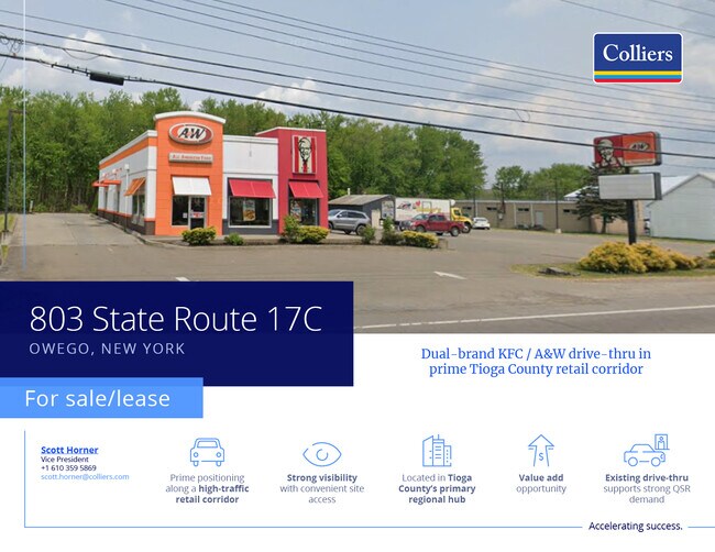 Plus de détails pour 803 State Route 17C, Owego, NY - Commerce de détail à louer