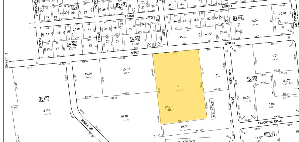 44 Apple St, Tinton Falls, NJ for lease - Plat Map - Image 2 of 12