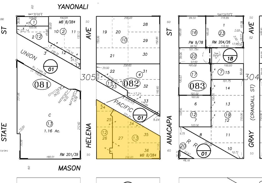 25 E Mason St, Santa Barbara, CA for lease - Plat Map - Image 3 of 15