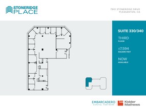 7901 Stoneridge Dr, Pleasanton, CA for lease Floor Plan- Image 2 of 2