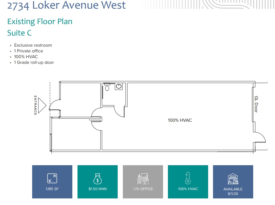 2720 Loker Ave W, Carlsbad, CA for lease Floor Plan- Image 1 of 1