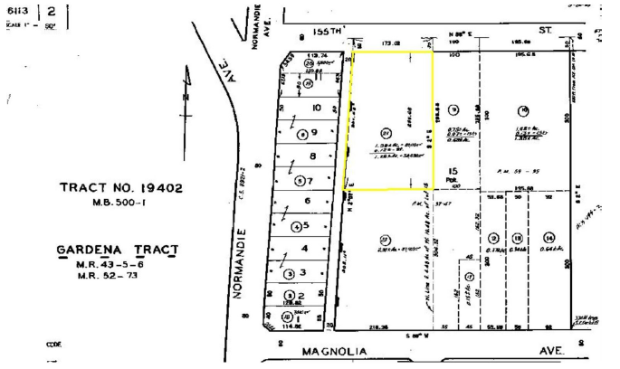 1300 W 155th St, Gardena, CA à louer - Plan cadastral - Image 3 de 58