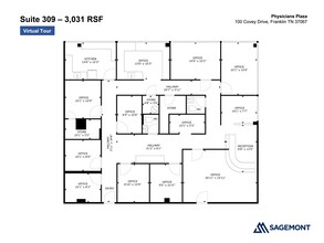 100 Covey Dr, Franklin, TN à louer Plan de site- Image 1 de 2