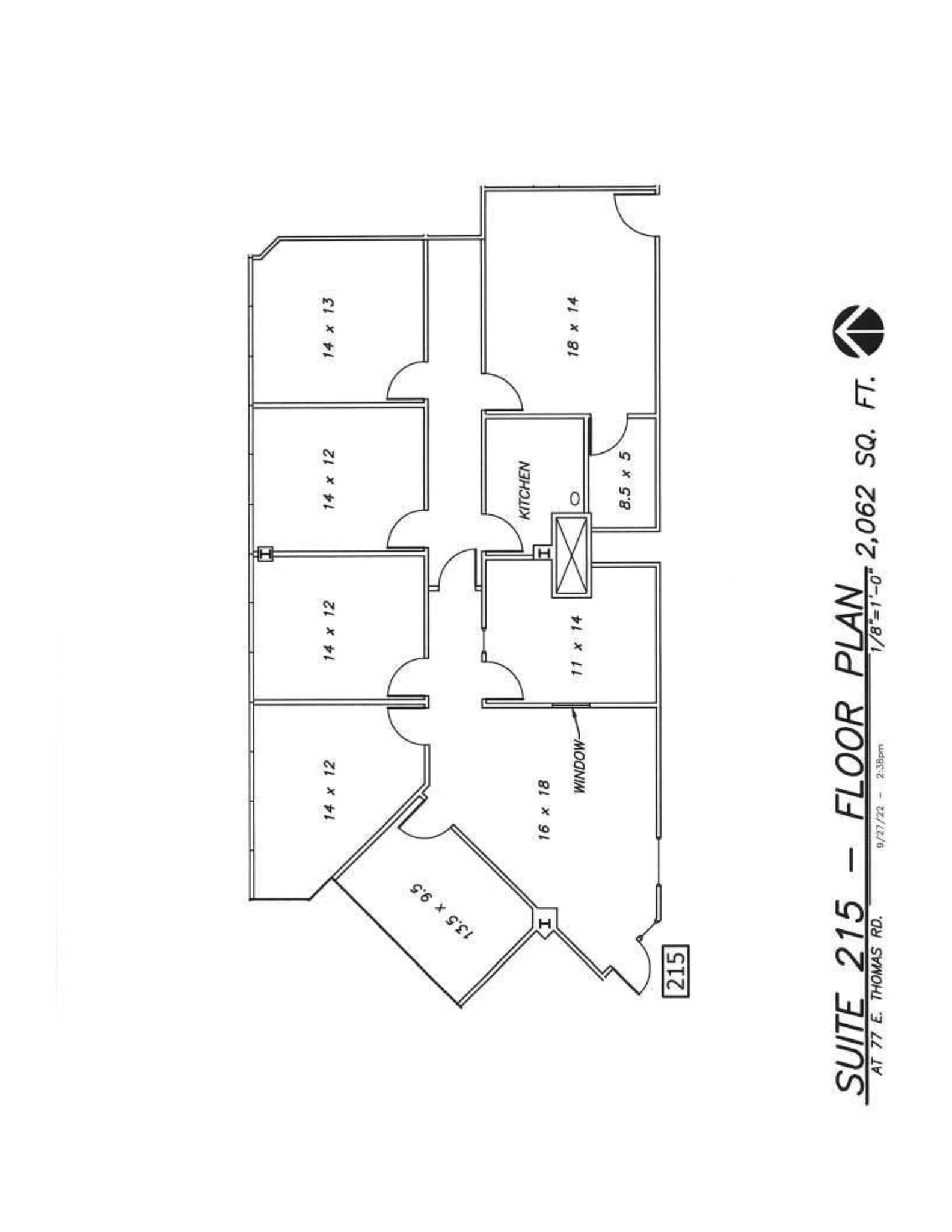 77 E Thomas Rd, Phoenix, AZ à louer Plan de site- Image 1 de 1