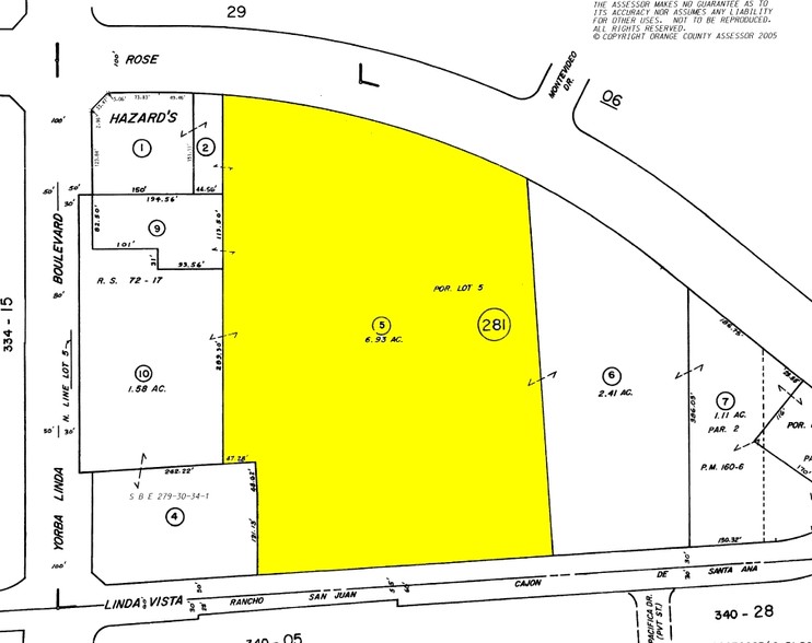 1275 N Rose Dr, Placentia, CA à vendre - Plan cadastral - Image 1 de 1