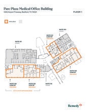 1305 Airport Fwy, Bedford, TX à louer Plan d’étage- Image 2 de 2
