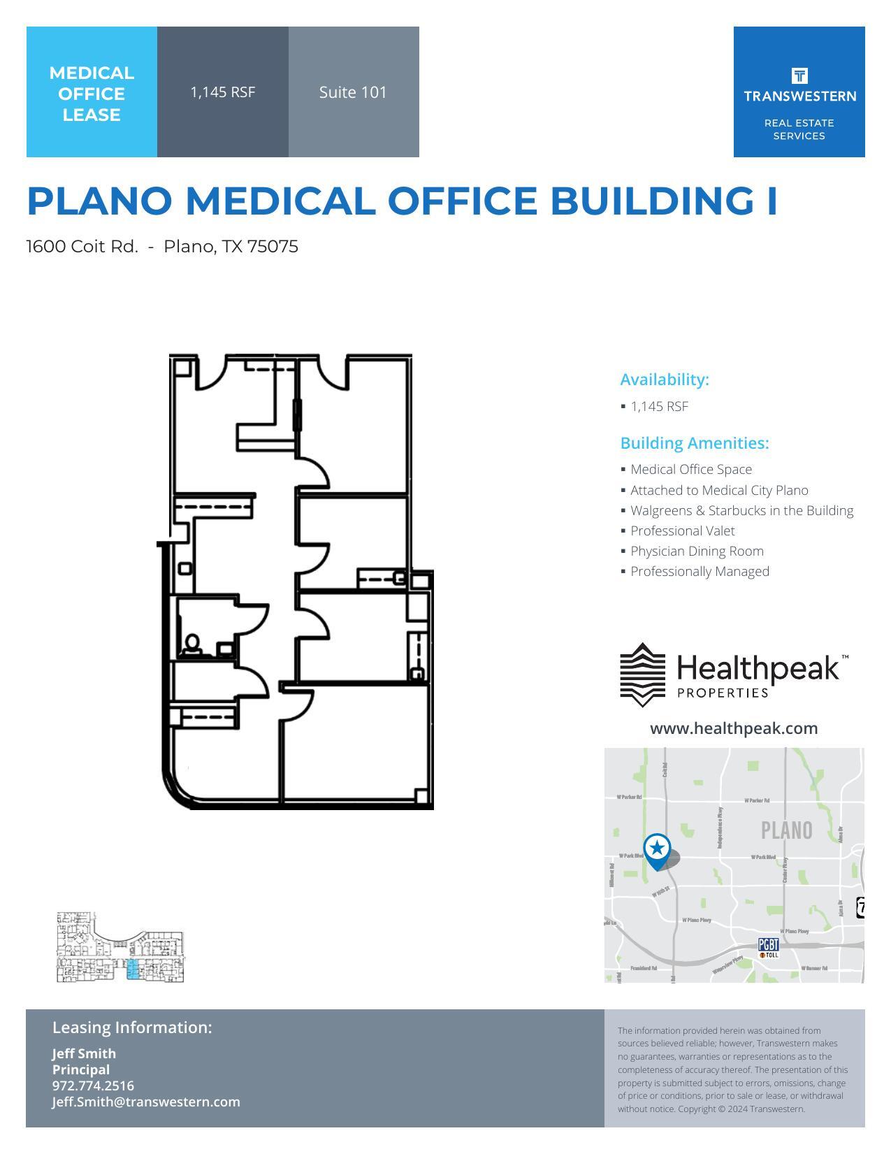 1600 Coit Rd, Plano, TX for lease Floor Plan- Image 1 of 1