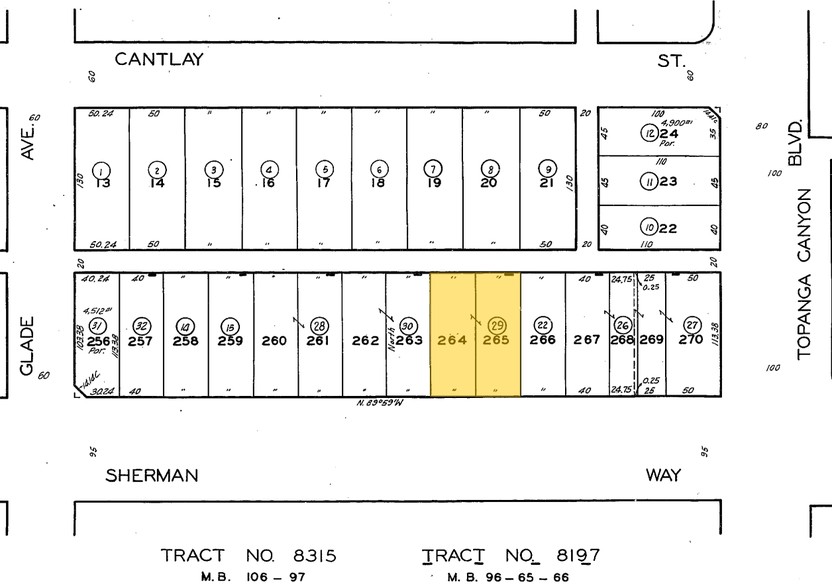 22021-22027 Sherman Way, Canoga Park, CA à louer - Plan cadastral - Image 2 de 4